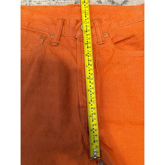Ralph Lauren Double RL (RRL) High Boy Fit Denim Orange Jeans size 27 Women’s - Picture 11 of 13